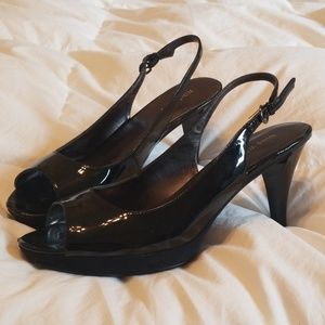 Nine West peep toe heels
